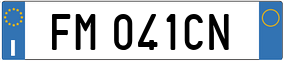 Truck License Plate